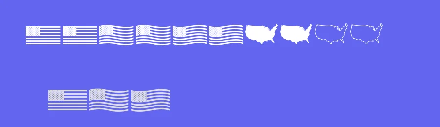 US Flag by Sean Cavanaugh — Display Font — thumbnail 3