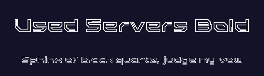 Used Servers Bold — Display Font — thumbnail 2