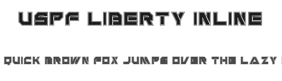 USPF Liberty Inline by TracerTong — Display Font