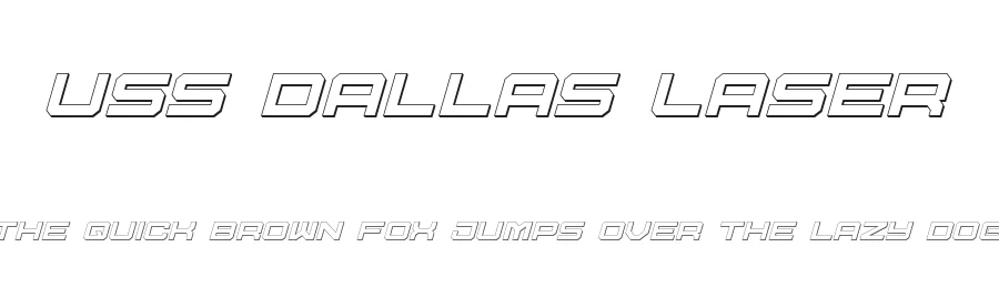 USS Dallas Laser by Daniel Zadorozny — Display Font
