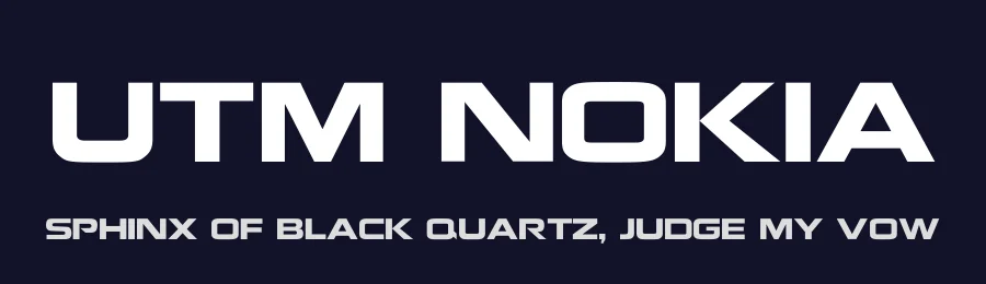 UTM Nokia — Display Font — thumbnail 2