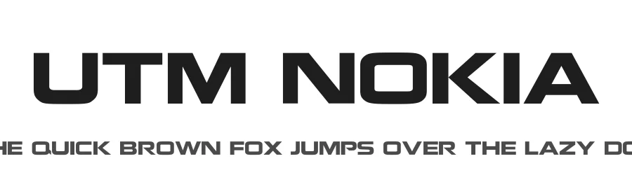UTM Nokia — Display Font