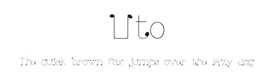Uto by P. A. Vannucci — Display Font