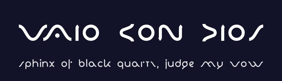 VAIO CON DIOS — Display Font — thumbnail 2