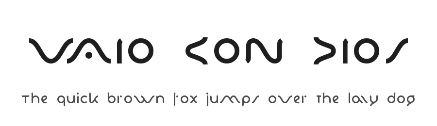 VAIO CON DIOS — Display Font