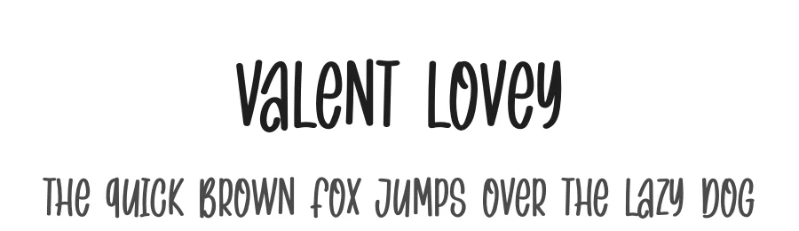 VALENT LOVEY by (MJB Letters). 2020. (Muhammad Mujibulloh) — Display Font