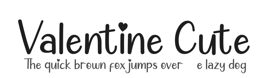 Valentine Cute by AEN Creative Studio 2020 — Display Font