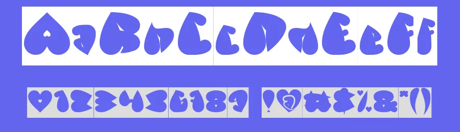 VALENTINE DAYS Inverse by http://www.dafont.com/wino-s-kadir.d2209 — Display Font — thumbnail 3