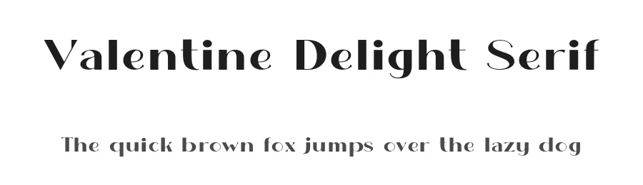Valentine Delight Serif by Khurasan — Display Font