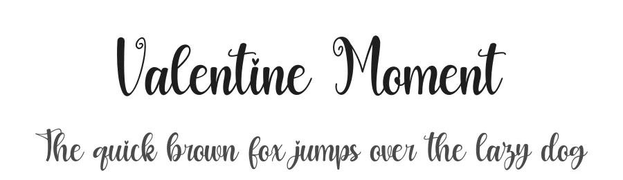 Valentine Moment by Arief Tri Sulistiyono — Display Font
