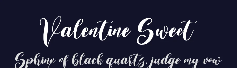 Valentine Sweet by Aldedesign x Noftanti 2021 (Alde Saputro) — Display Font — thumbnail 2