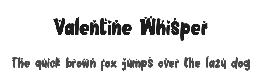 Valentine Whisper by Zain Fahroni — Display Font