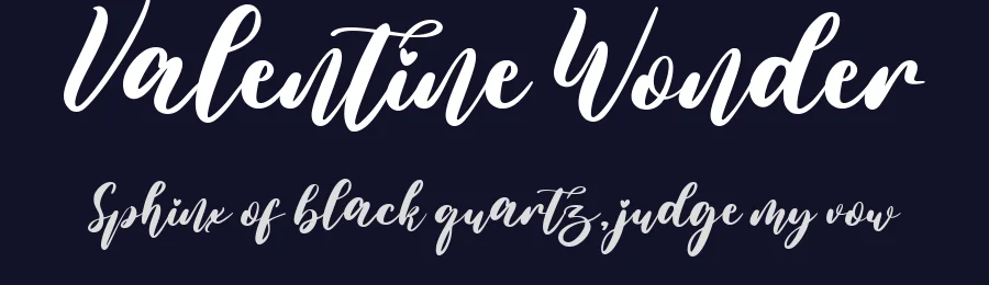 Valentine Wonder by Aldedesign 2020 (Alde Saputro) — Display Font — thumbnail 2