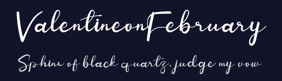 ValentineonFebruary — Display Font — thumbnail 2