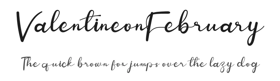 ValentineonFebruary — Display Font