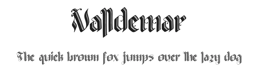 Valldemar by Good Java Studio — Display Font