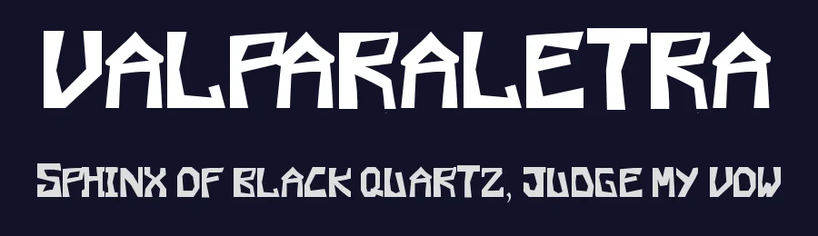 valparaletra — Display Font — thumbnail 2