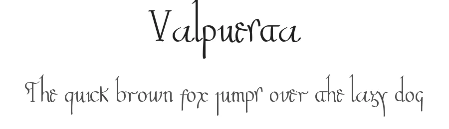 Valpuesta — Display Font