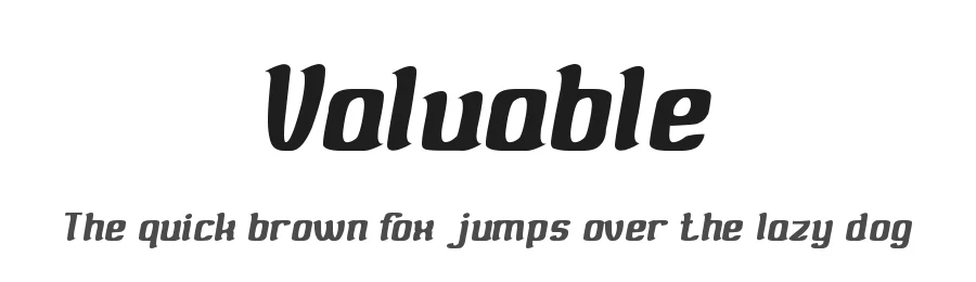 Valuable by http://www.dafont.com/wino-s-kadir.d2209 — Display Font