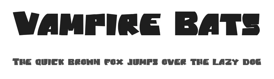 Vampire Bats by Arendxstudio — Display Font