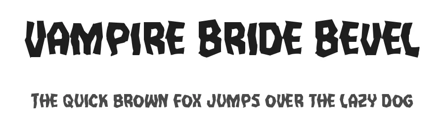 Vampire Bride Bevel by Daniel Zadorozny — Display Font