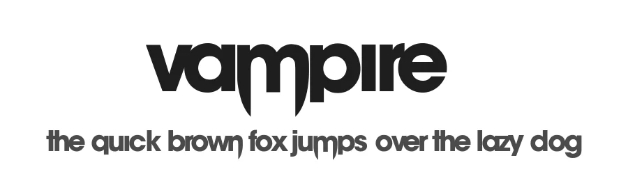 vampire1 — Display Font