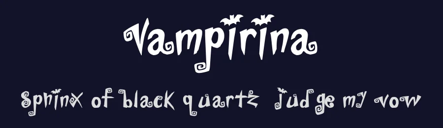 Vampirina — Display Font — thumbnail 2