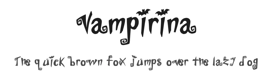 Vampirina — Display Font