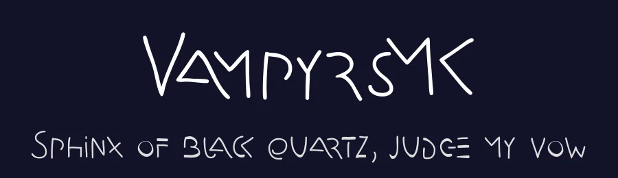 VampyrsMK — Display Font — thumbnail 2