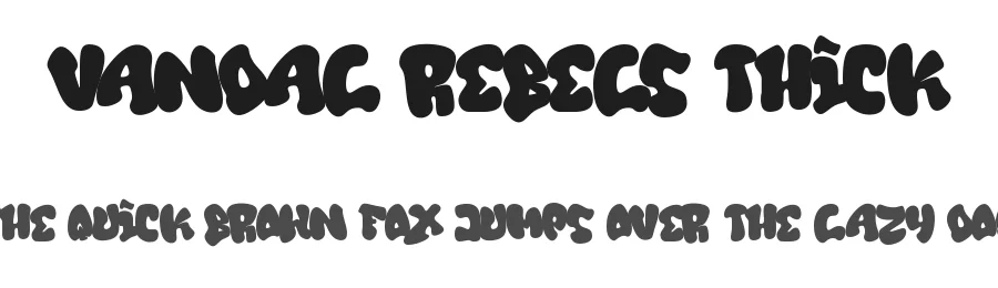 Vandal Rebels Thick by Muhammad Panji Ramdhani — Display Font