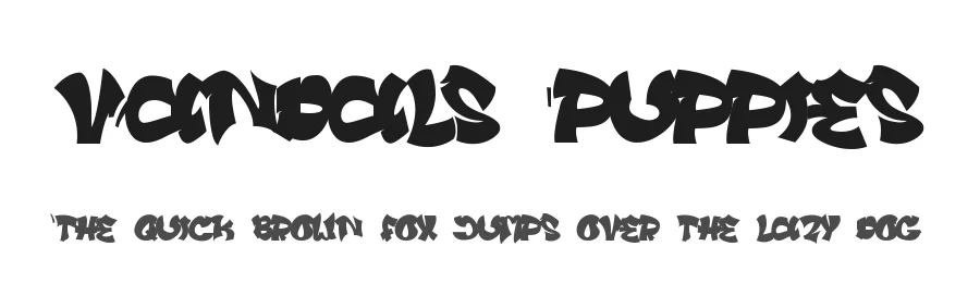 Vandals Puppies by Muhammad Panji Ramdhani — Display Font
