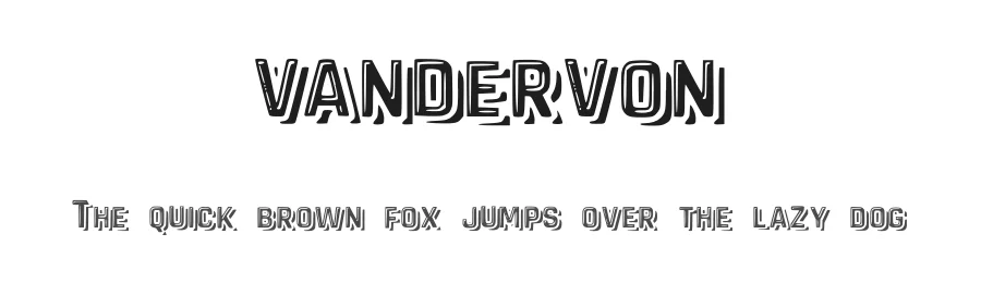 vandervon — Display Font