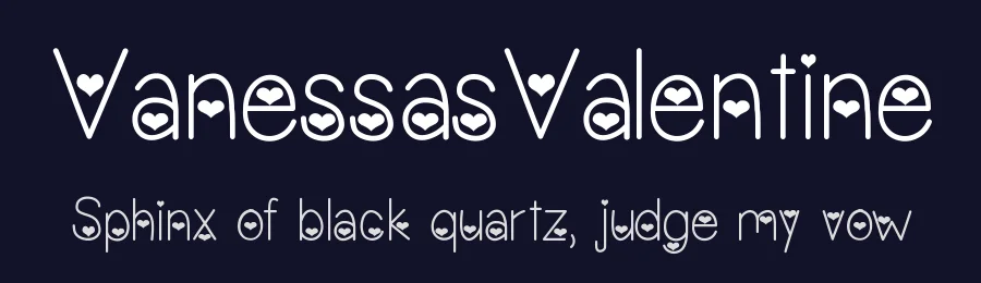 VanessasValentine — Display Font — thumbnail 2