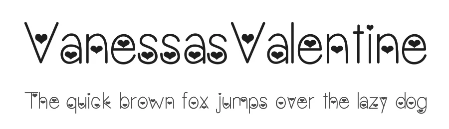 VanessasValentine — Display Font