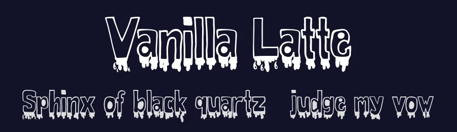 Vanilla Latte by Oziel89 Studio 2019 — Display Font — thumbnail 2
