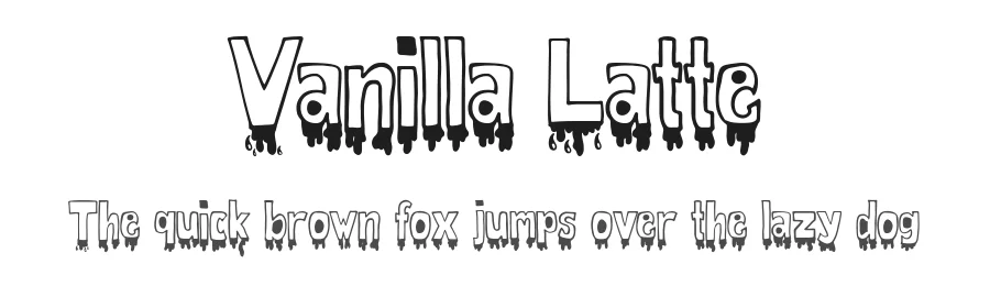Vanilla Latte by Oziel89 Studio 2019 — Display Font