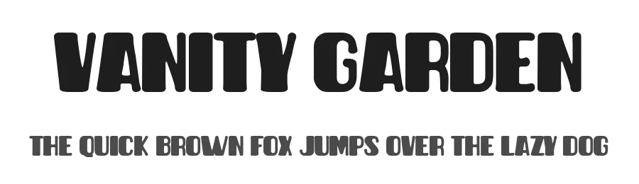 Vanity Garden by Woodcutter Manero — Display Font