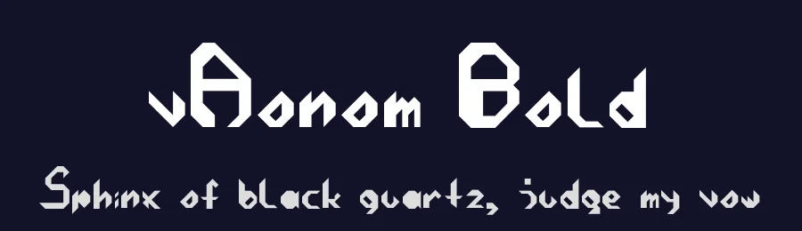 vAonom Bold — Display Font — thumbnail 2