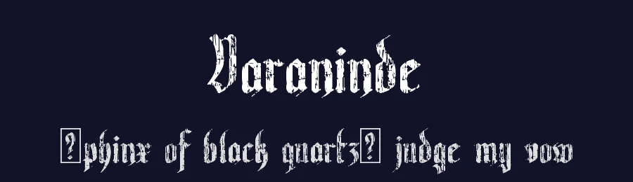 Varaninde — Display Font — thumbnail 2