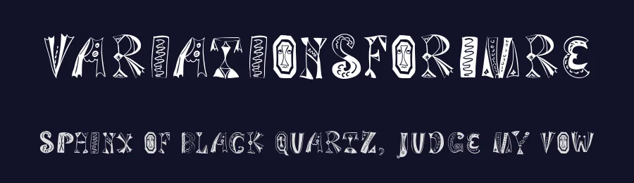 VariationsForImre — Display Font — thumbnail 2