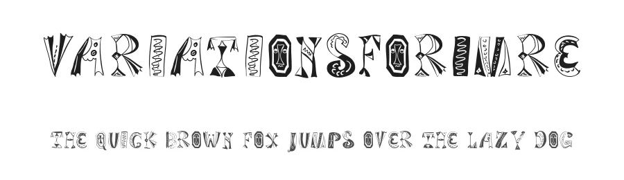 VariationsForImre — Display Font