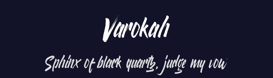 Varokah by semuthitam creative — Display Font — thumbnail 2