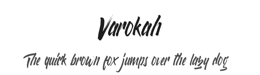 Varokah by semuthitam creative — Display Font