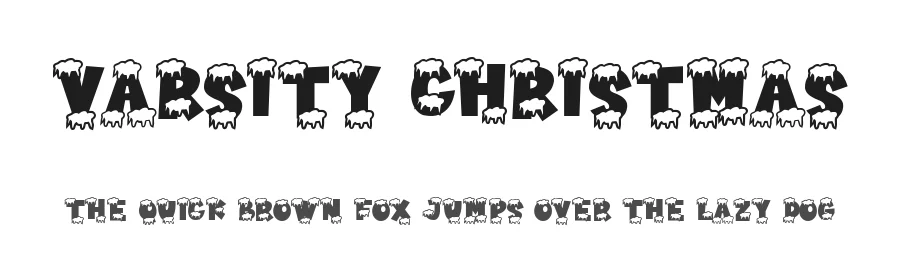 Varsity Christmas by Dimas Prasetyo — Display Font