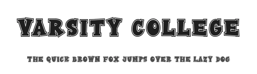Varsity College by Dimas Prasetyo — Display Font