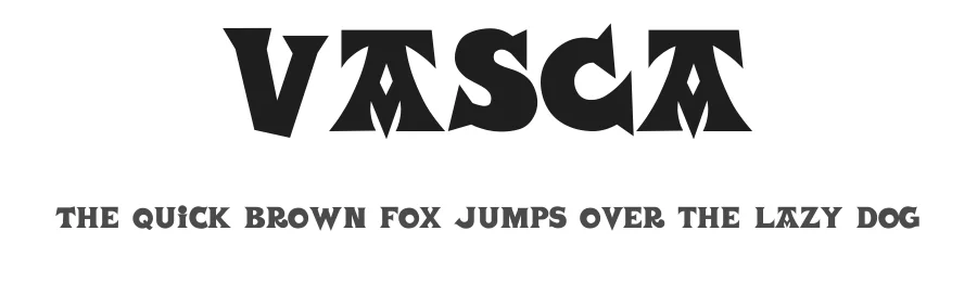 VASCA — Display Font