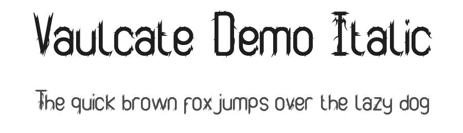 Vaulcate Demo Italic by Renata & Suci Anita — Display Font