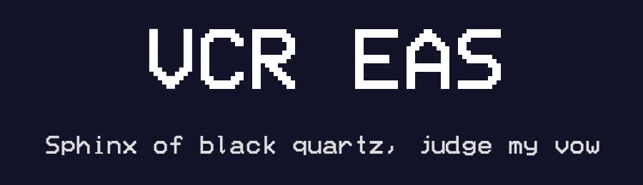 VCR EAS — Display Font — thumbnail 2