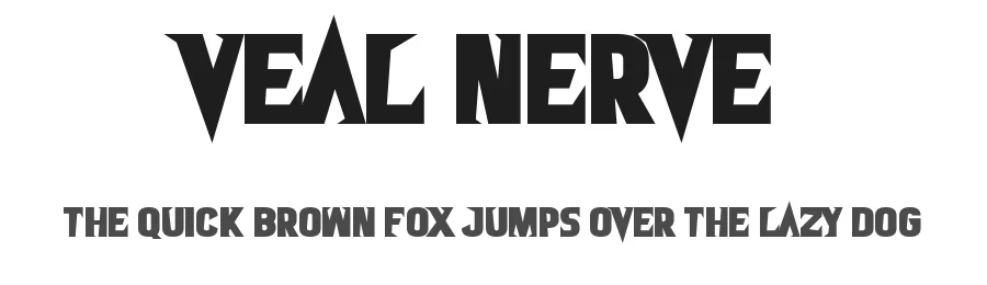 Veal Nerve by NAL — Display Font