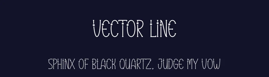 Vector Line — Display Font — thumbnail 2